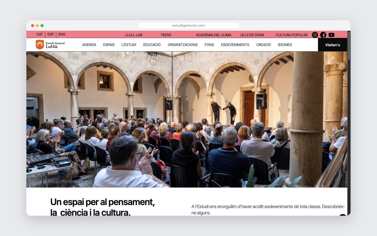 Ordenar una institució és la feina que no es veu quan està ben feta i es nota cada dia quan està mal feta